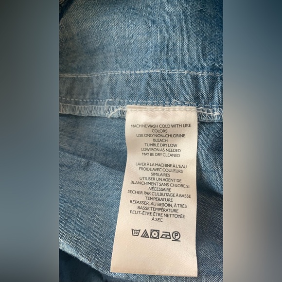 NWT, Maeve/Anthropologie La Ponche Cotton Pull On Denim Wide Leg Pant, Sz STall - Picture 13 of 14